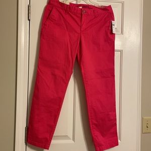 NWT, Gap, Girlfriend Khaki, pink, 4/27 R
